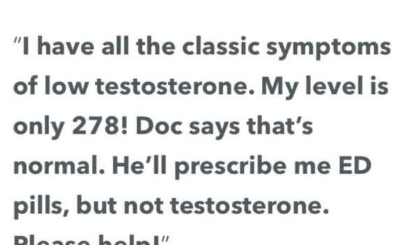LOW TESTOSTERONE AND FACTS
